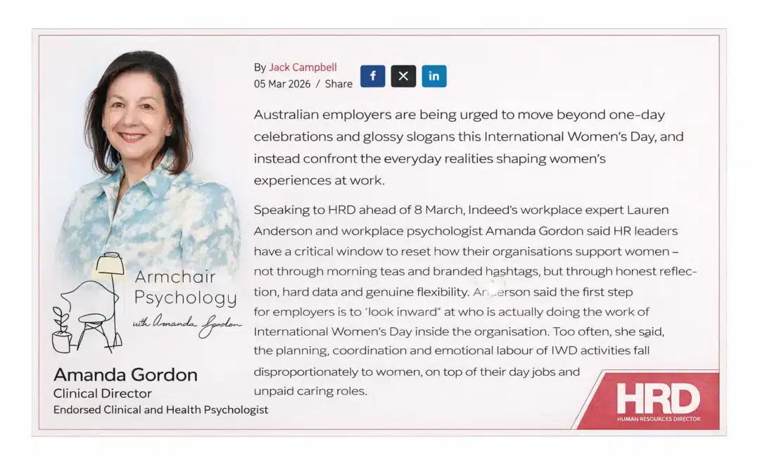 Amanda Gordon in HRD Australia: Making IWD Meaningful