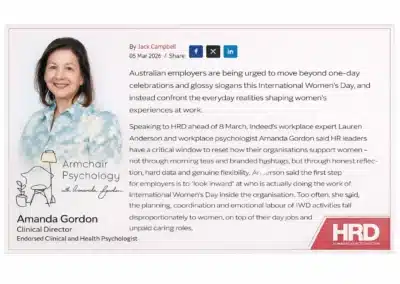 Amanda Gordon featured in HRD Australia on making IWD meaningful